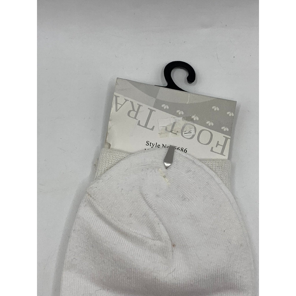 FOOT TRAFFIC Women's White Multi Sail Print Crew Socks SZ 4-10