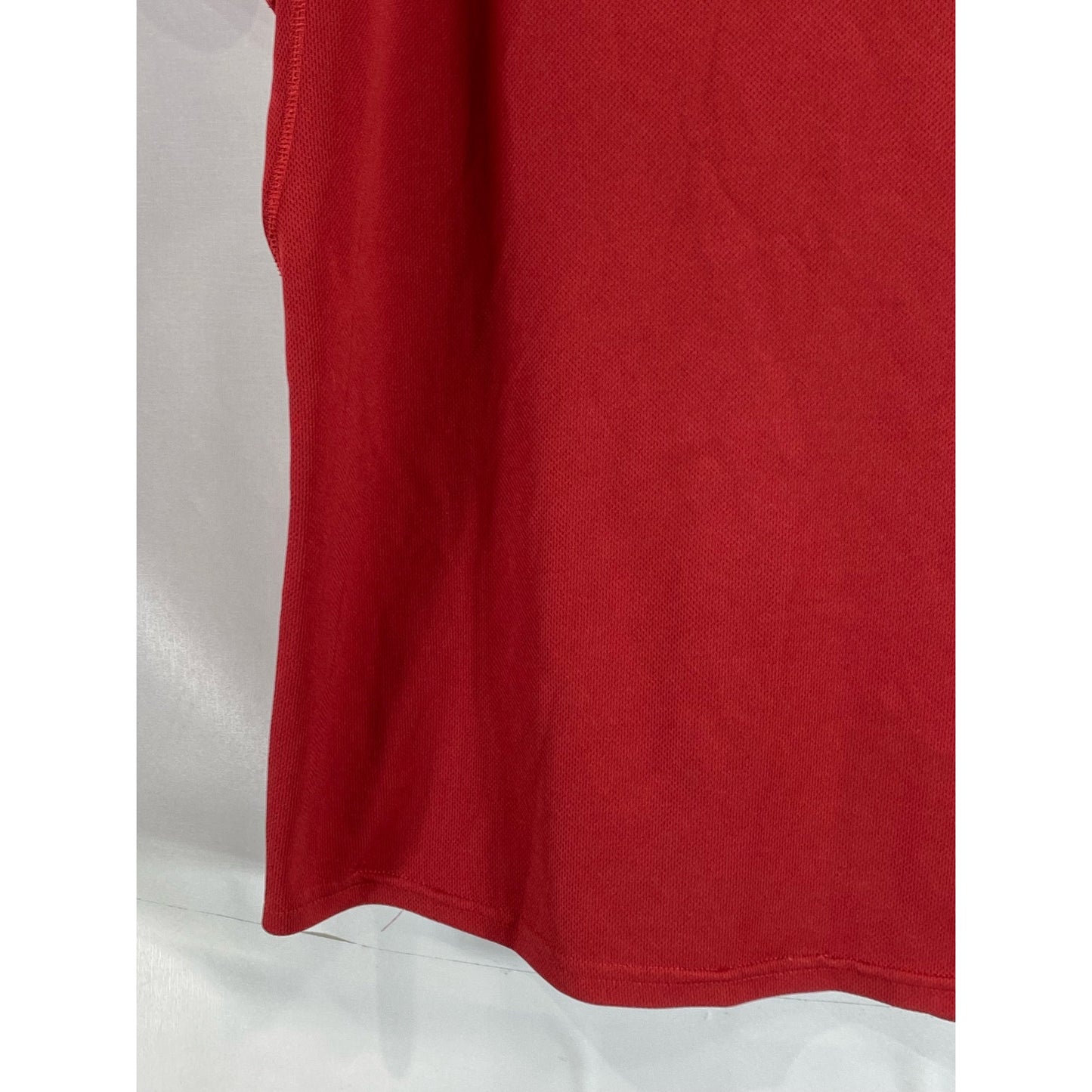 NIKE Men's Red Crewneck Swoosh Fit Dry Short Sleeve Active T-Shirt SZ XL