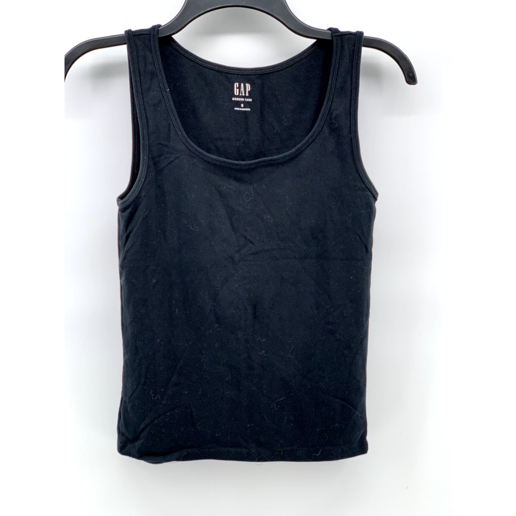 GAP Women's Black Solid Scoop-Neck Pullover Lightweight Modern Tank Top SZ S