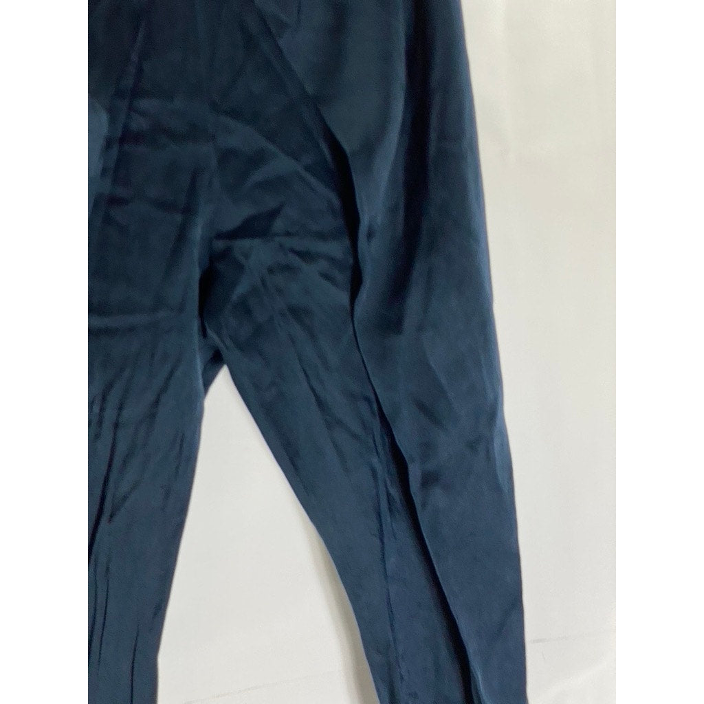 ALEXIS Women's Dark Blue Tie-Waist Wrap Front Pull-On Tapered-Leg Pant SZ XS