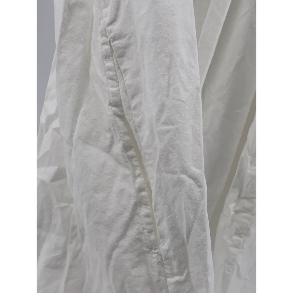 URBAN OUTFITTERS Women's White Fit & Flare Puff Straight-Neck Knee Dress SZ S