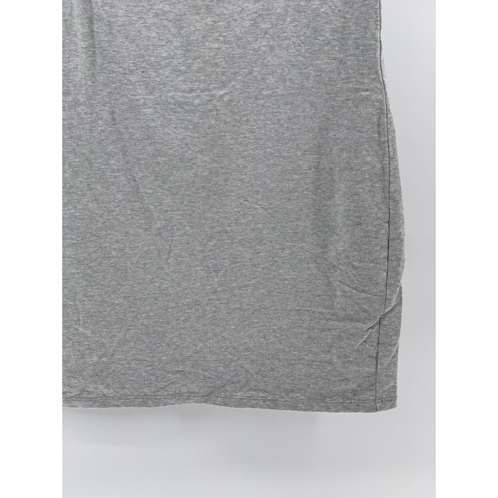 FOREVER 21 Women's Gray Straight-Neck Spaghetti Strap Bodycon Mini Dress SZ L