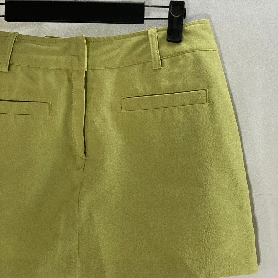 CHAV SEOUL Women's Green Straight Fitted Extra Mini Skirt SZ M