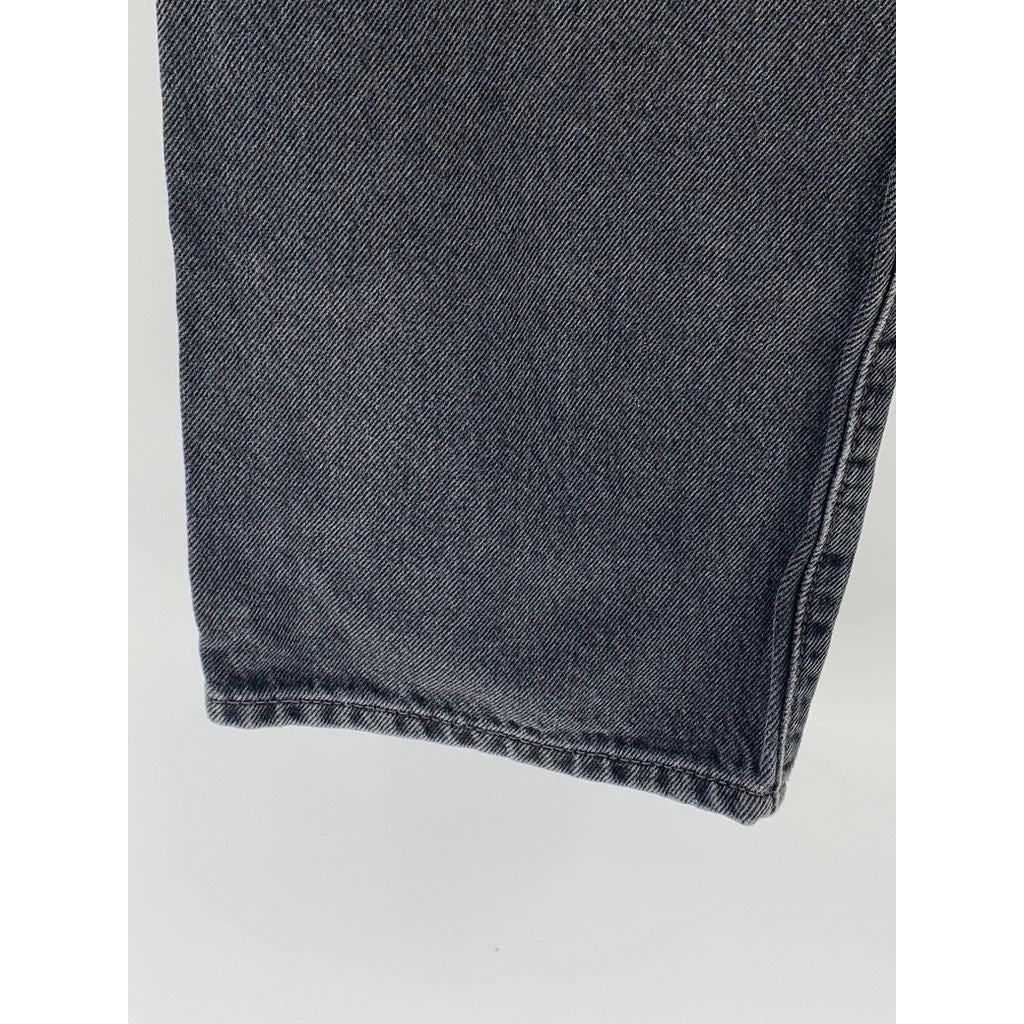 LEVI'S Women's Black Denim 94' Baggy Jeans SZ 25