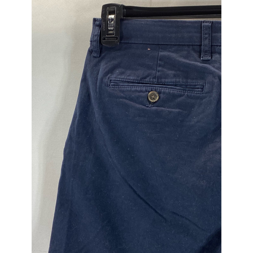 TOMMY HILFIGER Men's Navy Blazer Regular-Fit Chino Shorts SZ 33