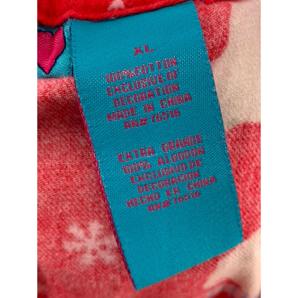 MUDD Women's Red Dog Christmas Printed Pajama Pants SZ XL