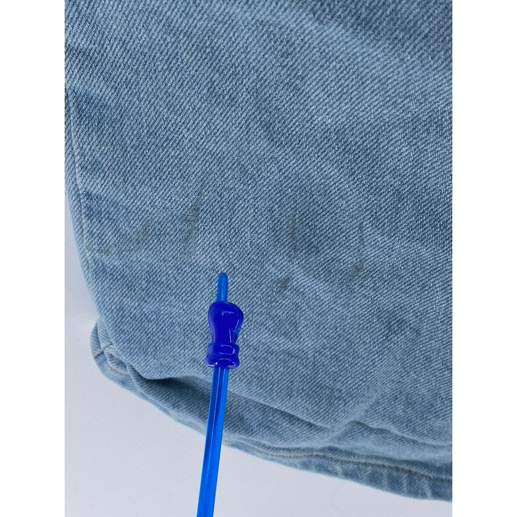 WRANGLER Men's Light Wash Blue Denim Regular-Fit Straight-Leg Jeans SZ 30X32