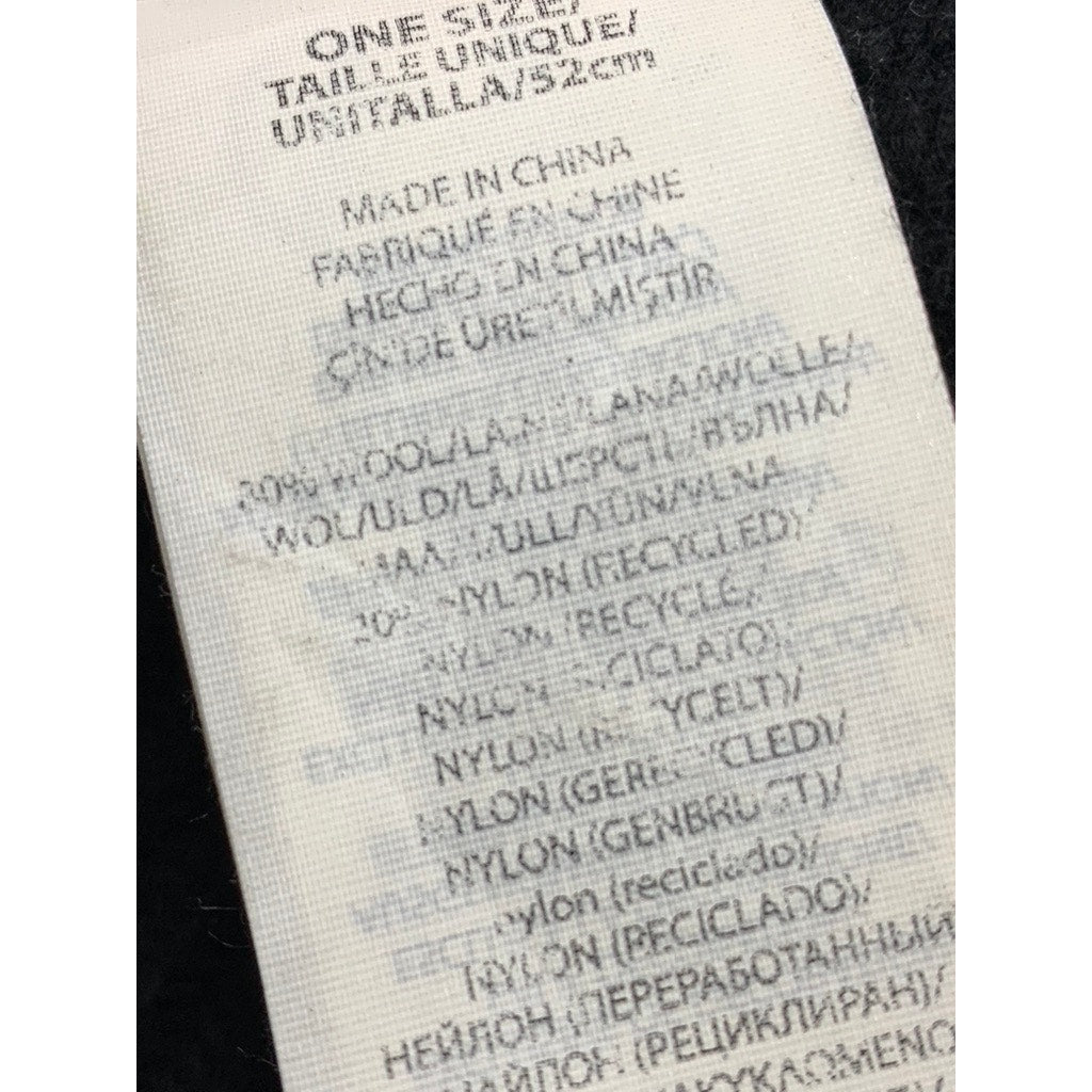 POLO RALPH LAUREN Men's Black Ribbed Embroidered Logo Beanie SZ OS