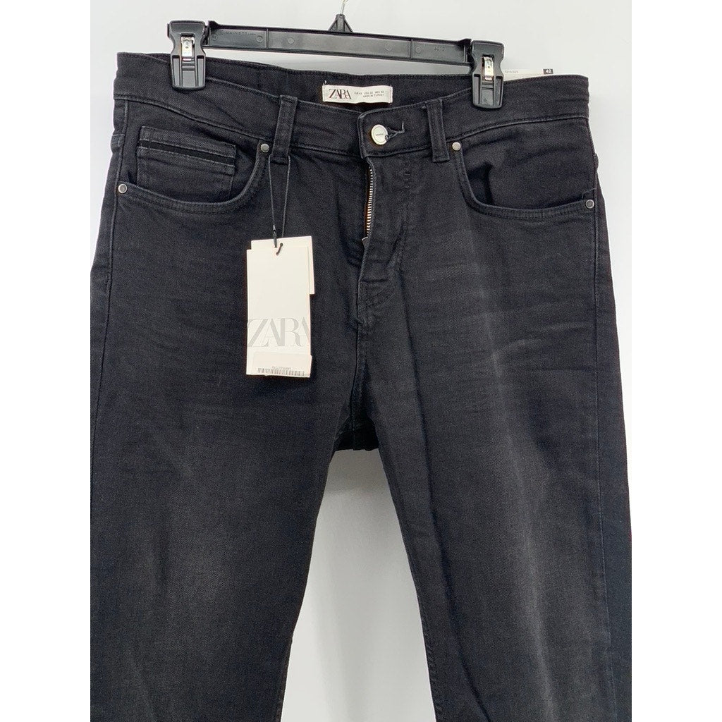 ZARA Men's Black Skinny Leg Jeans SZ 32