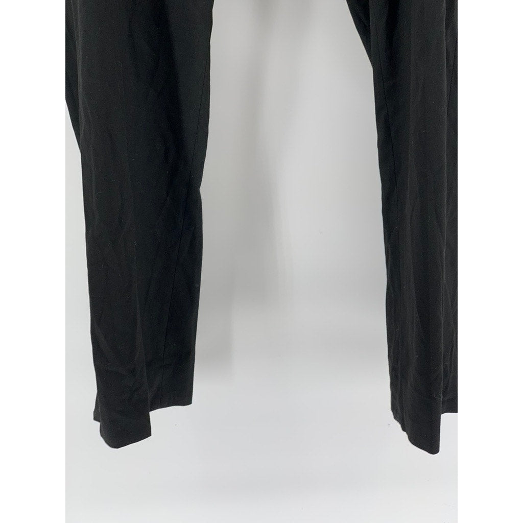 CALVIN KLEIN Men's Black Solid Straight-Leg Flat Front Regular-Fit Pants SZ38X30