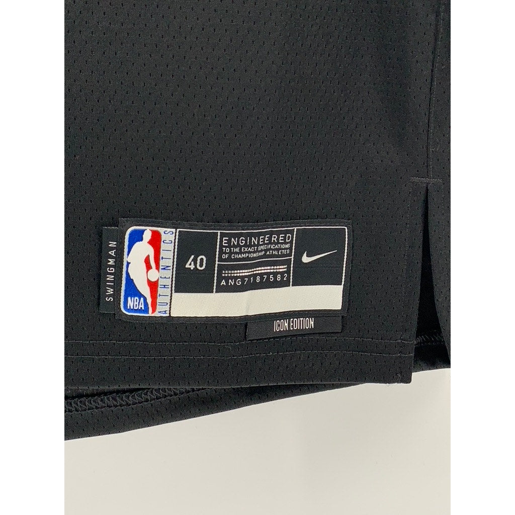 NIKE Black-White Swingman Mikal Bridges NBA Basketball Jersey SZ 40