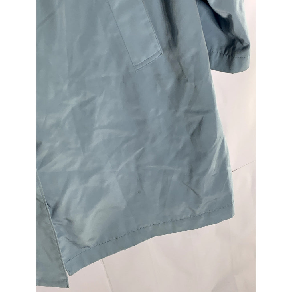 NEW YORK & COMPANY Women's Light Blue Button-Up Long Sleeve Coat SZ L