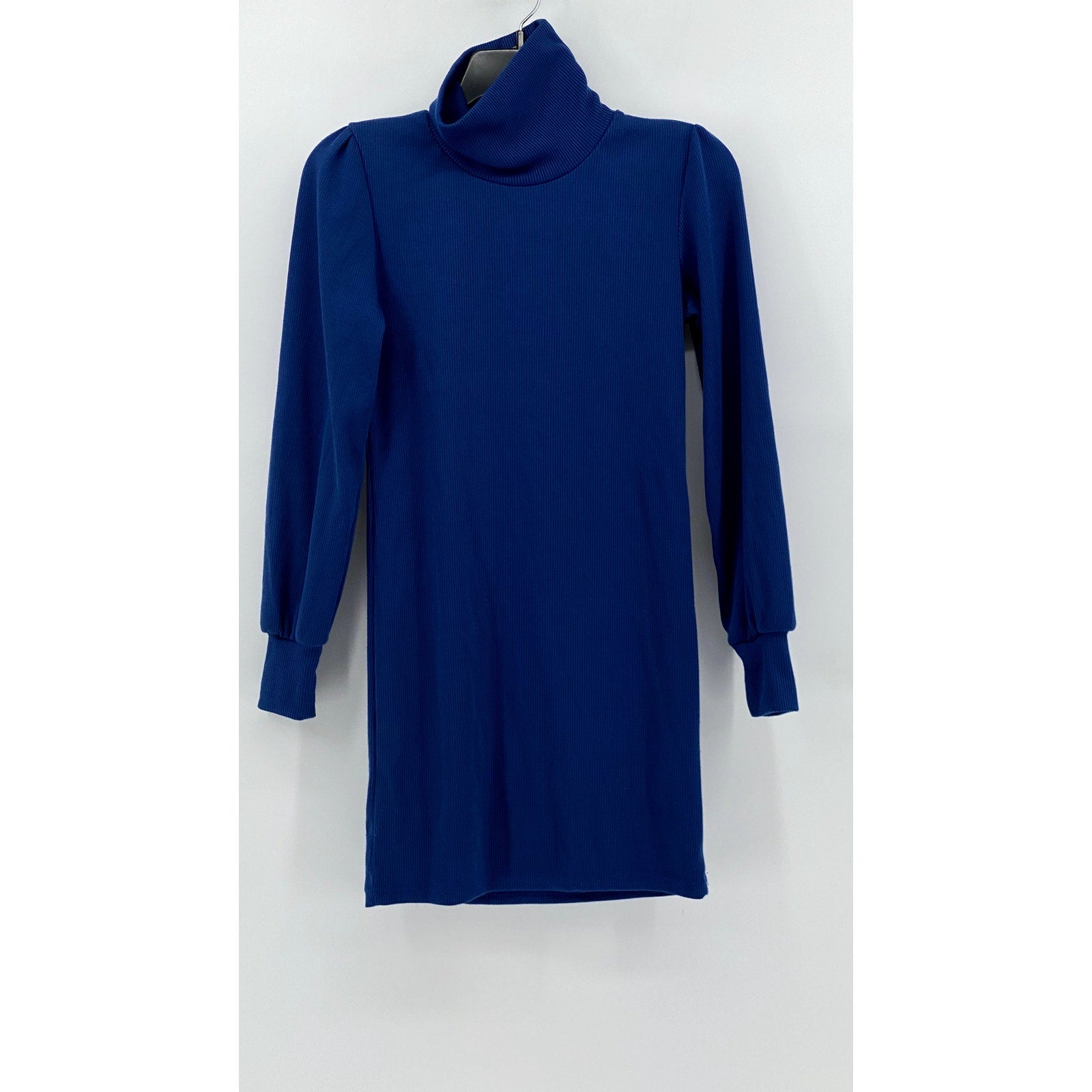 SOUTH STORE Women's Royal Blue Mock Neck Long Sleeve Dress SZ M