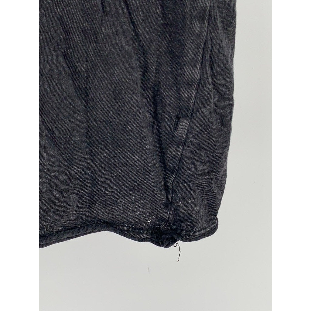 UNBRANDED Men's Black Distressed Nirvana Crewneck Graphic T-Shirt SZ L
