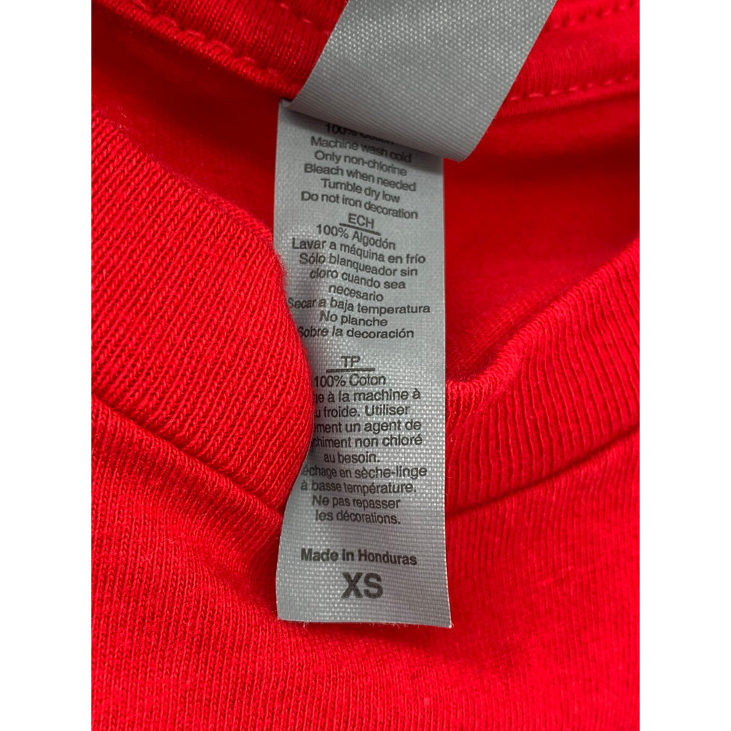 NEXT LEVEL APPARAEL Men's Red QuickTrip Treats Graphic Crewneck T-Shirt SZ XS