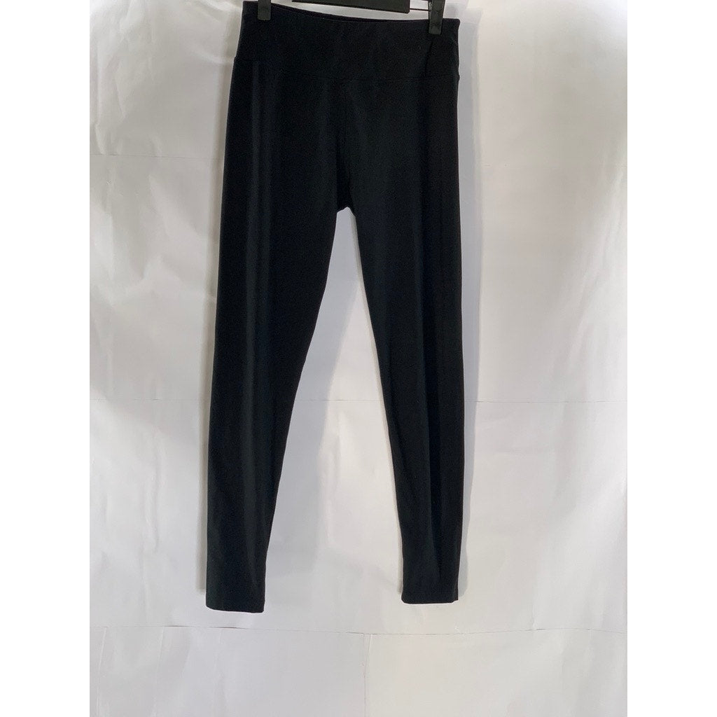 IUGA Women's Black Solid Elastic Waist Casual Leggings SZ S