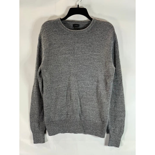 J.CREW Men's Grey Heather Crewneck Cotton/Wool Pullover Sweater SZ S