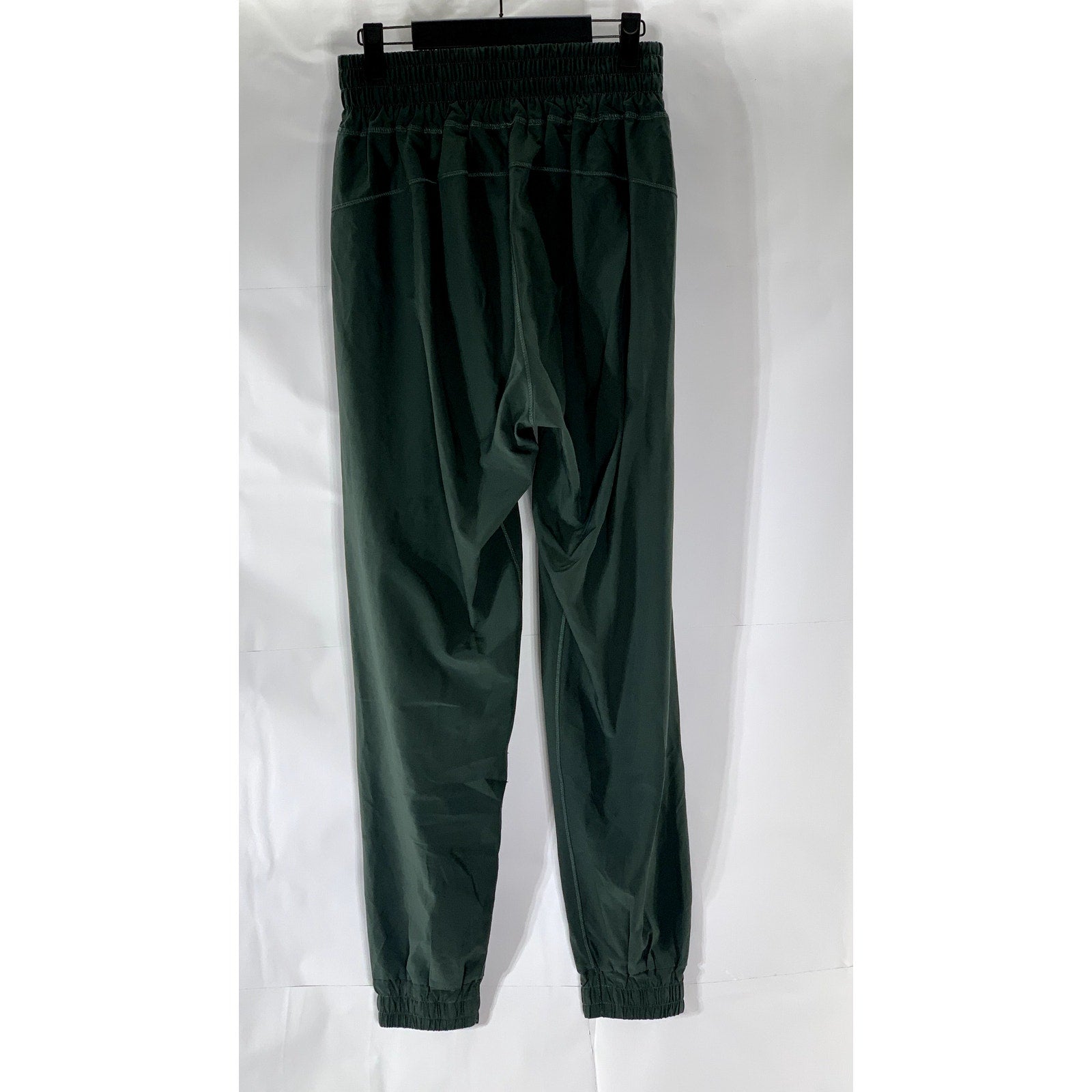 UNBRANDED Women's Dark Green Elastic-Waist Pull-On Jogger Pant SZ S