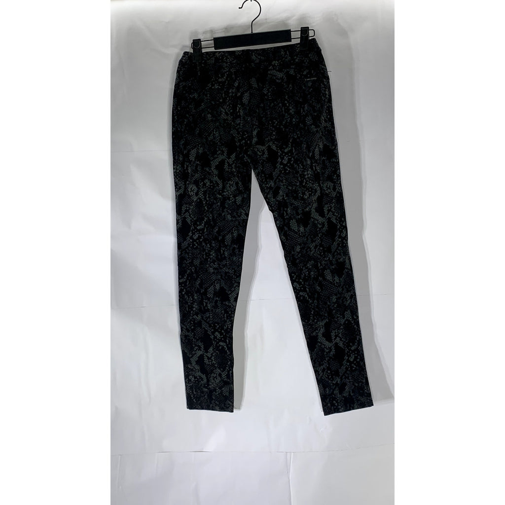 SANCTUARY Women's Black Snake-Printed Pull-On Skinny Grease Leggings SZ XS
