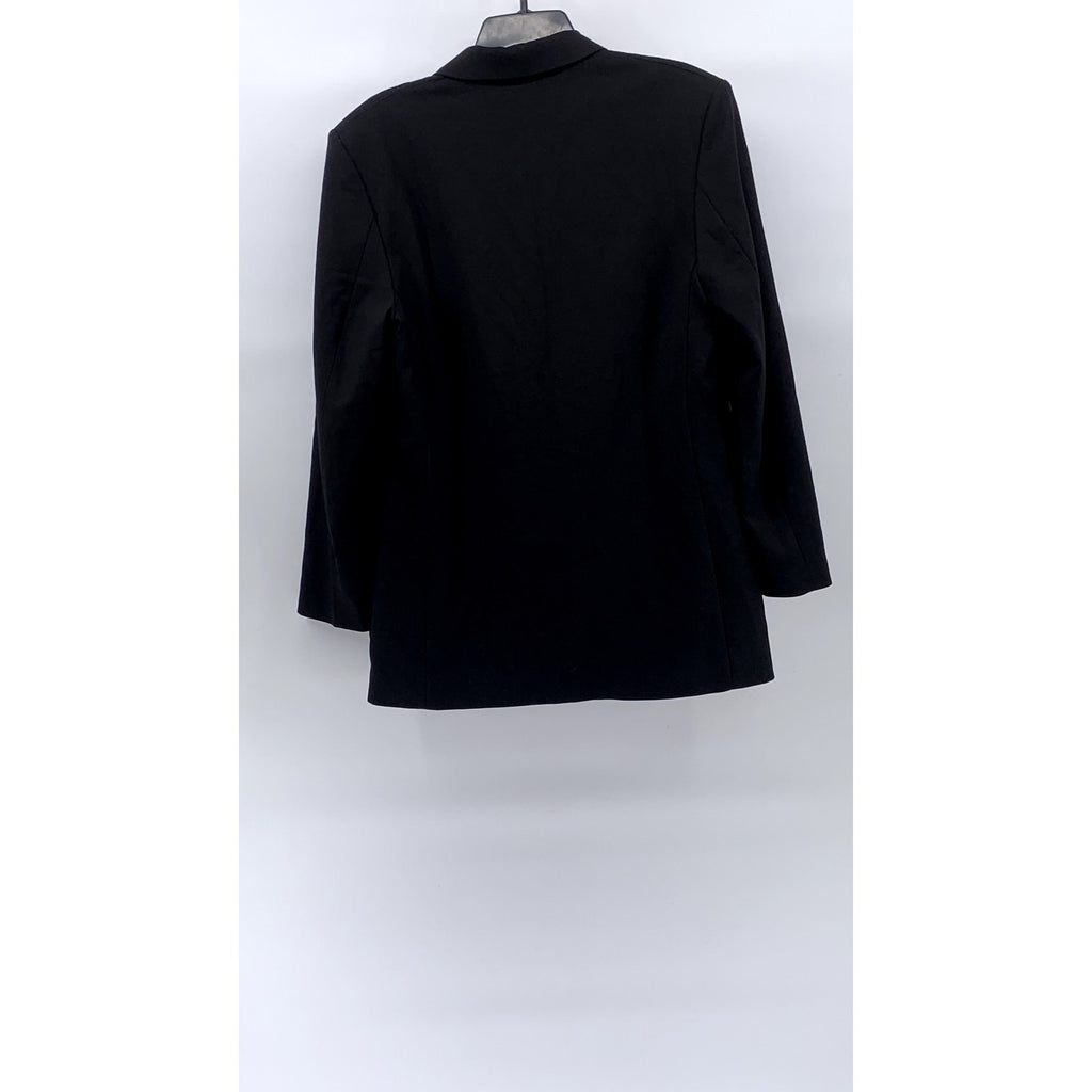 MNG Women's Black Two-Button Notch Collar Blazer SZ S