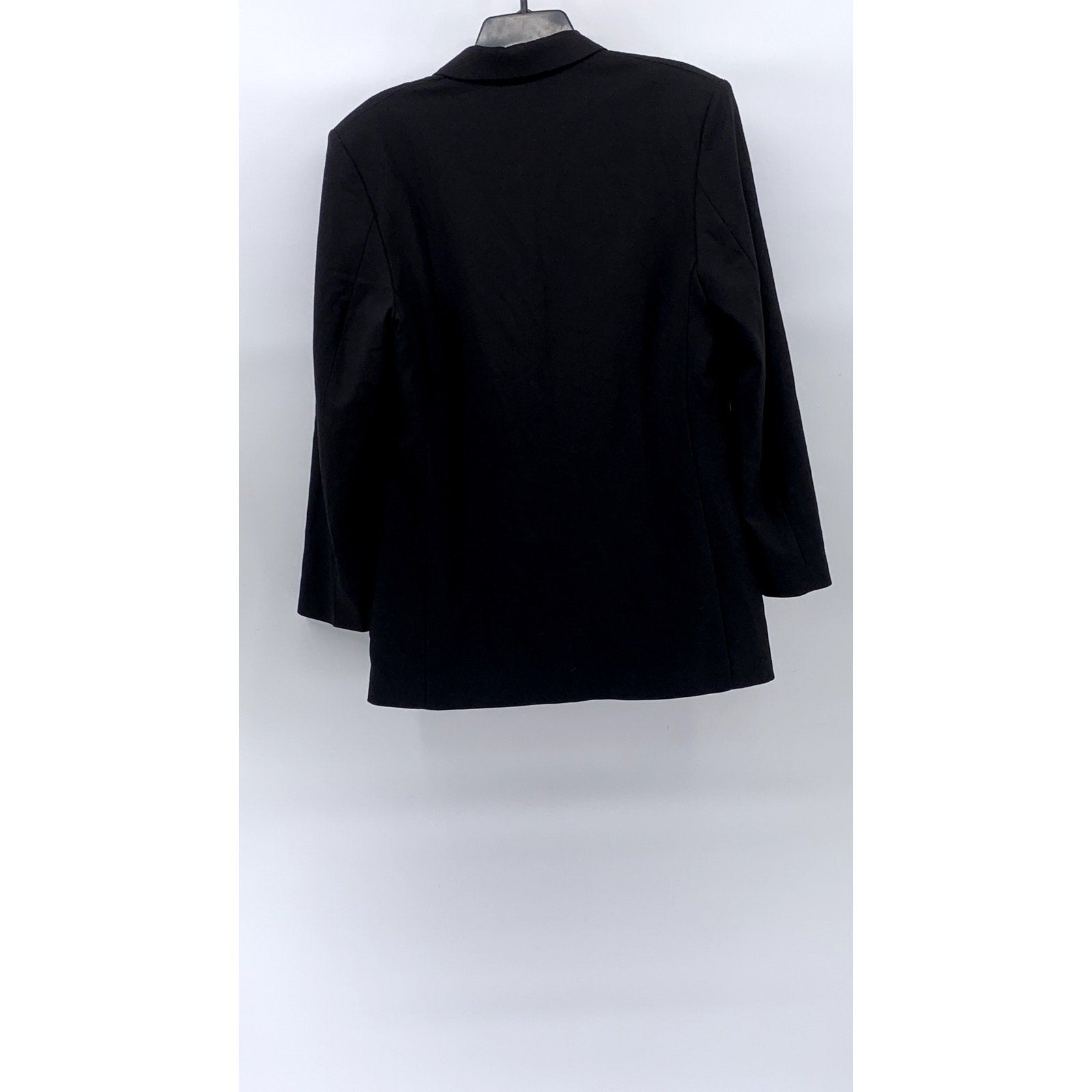 MNG Women's Black Two-Button Notch Collar Blazer SZ S