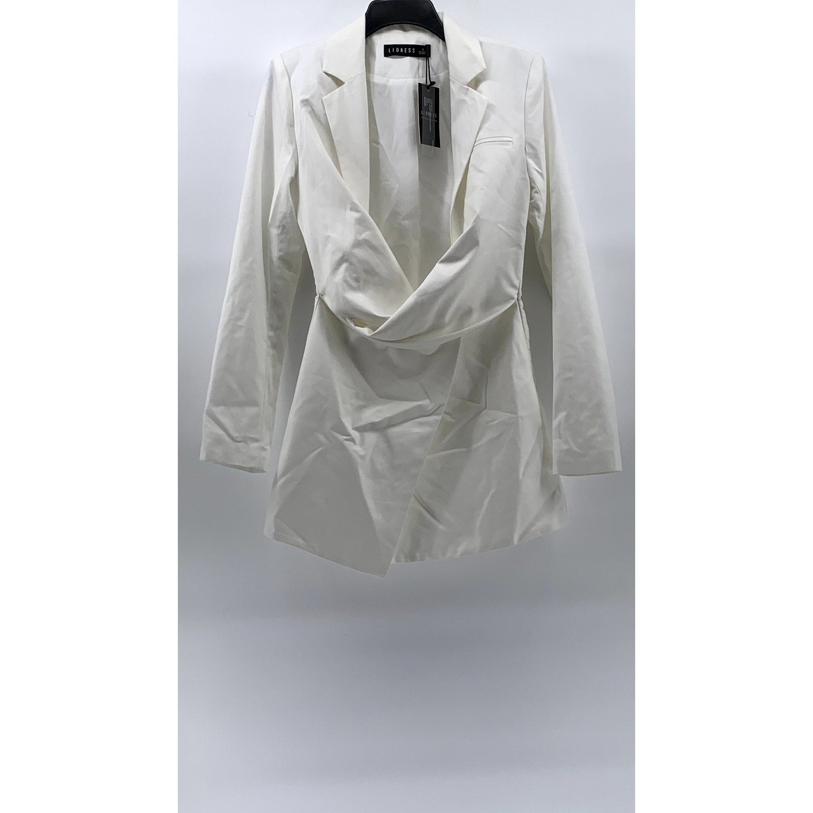 LIONESS Women's White VIP Only Long Sleeve Mini Dress SZ S