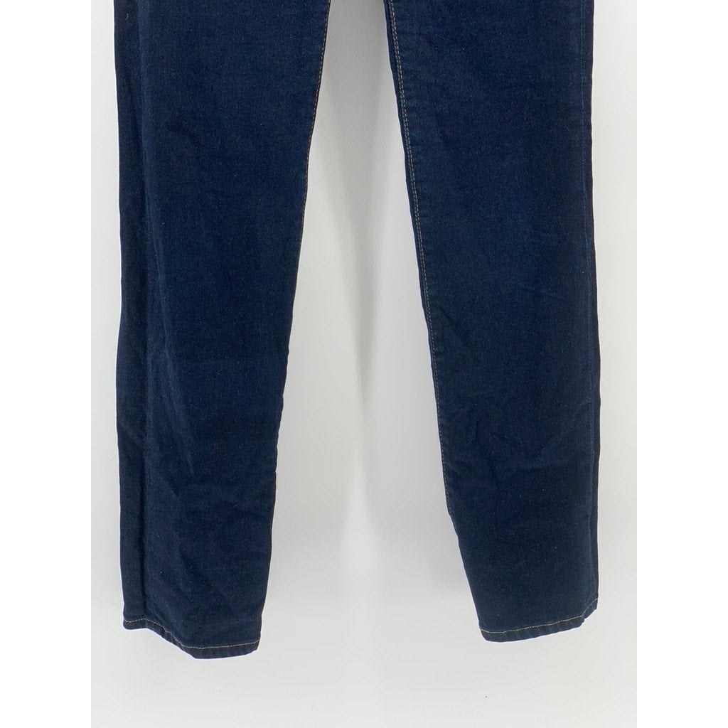 LEVI'S Women's Indigo Blue Denim 724 High-Rise Straight Five-Pocket Jeans SZ 27