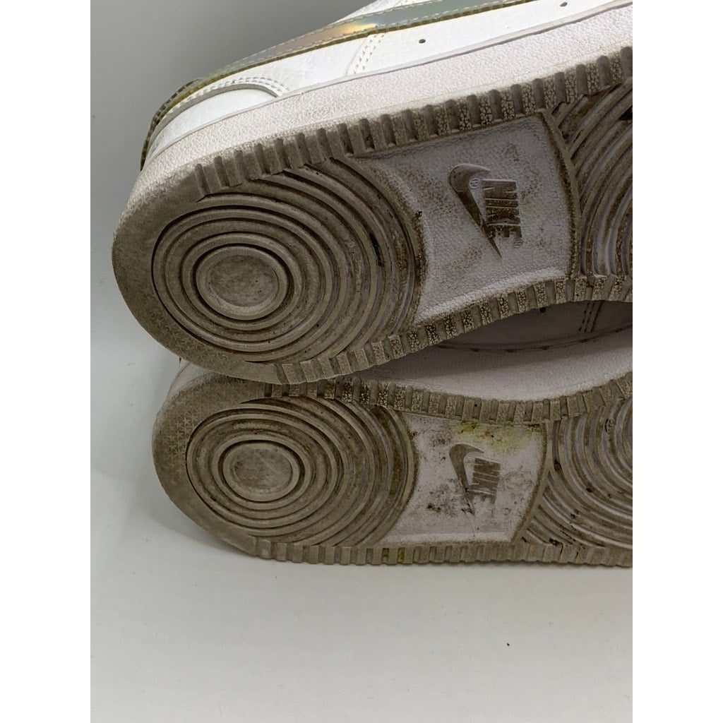 NIKE Women's White-Multi Court Vision Low-Top Sneakers SZ 7