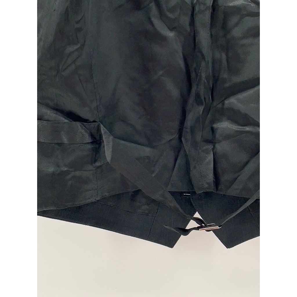 GINO CAPPELI Men's Black Vintage Five-Button Suit Vest SZ 42S