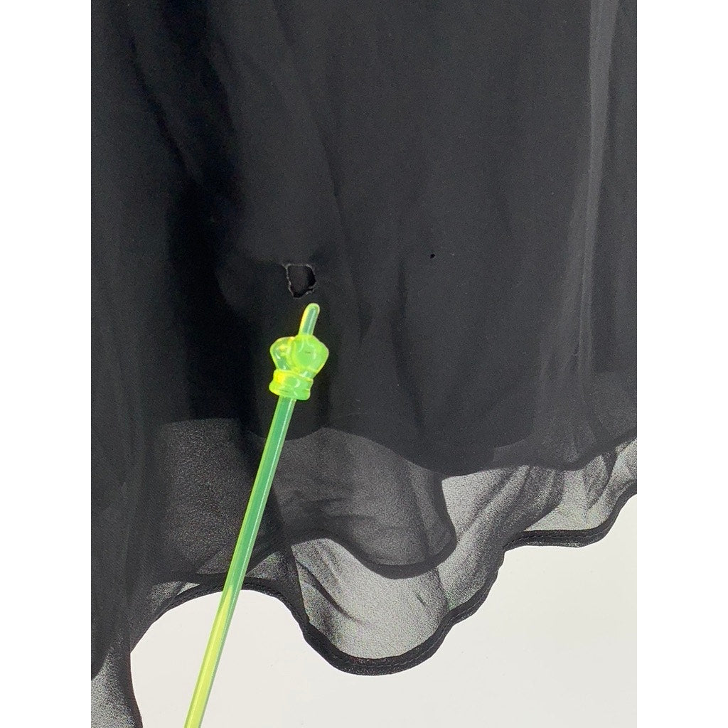 ALEX EVENINGS Women’s Petite Black Maxi A-Line Skirt SZ SP