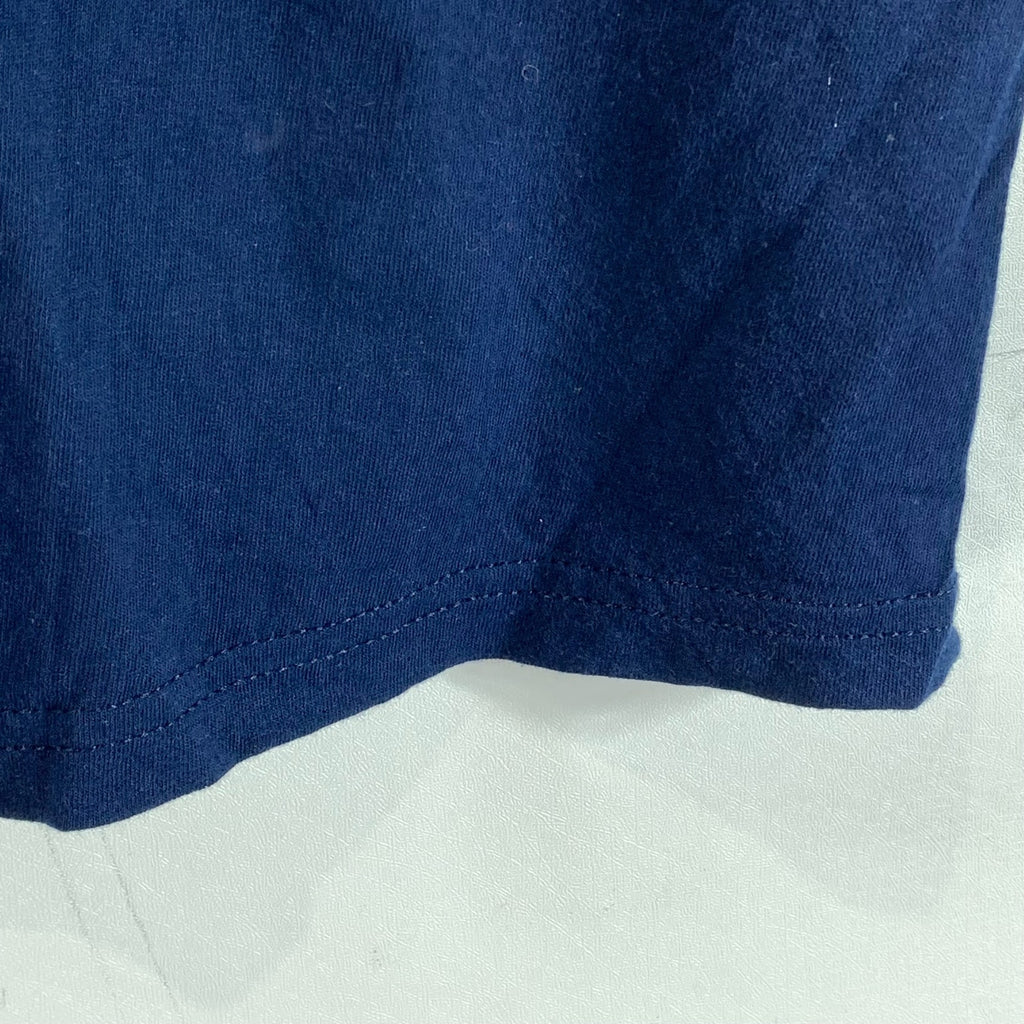 ADIDAS Men's Navy Graphic The-Go-To Short Sleeve Regular-Fit T-Shirt SZ L