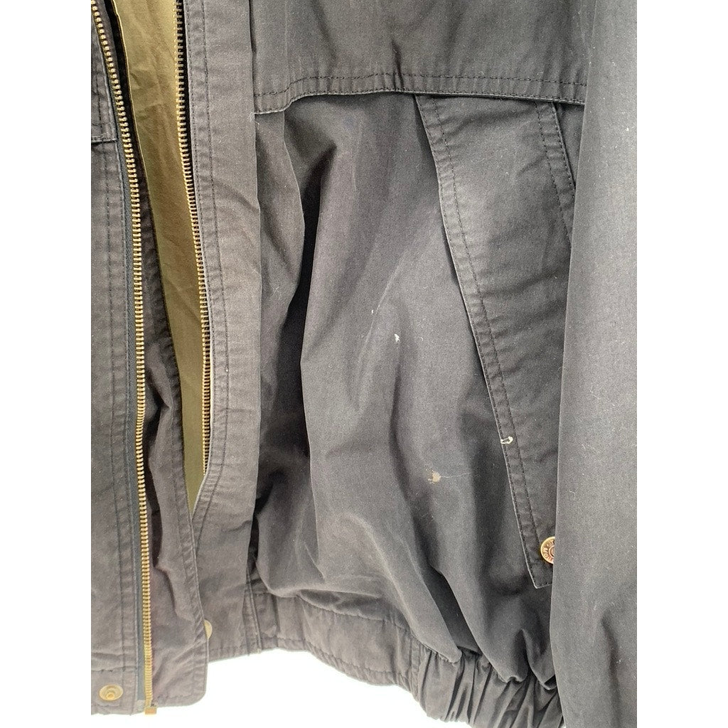 TRI-MOUNTAIN Men's Black Vintage Zip-Up Racing Logo Jacket SZ XL