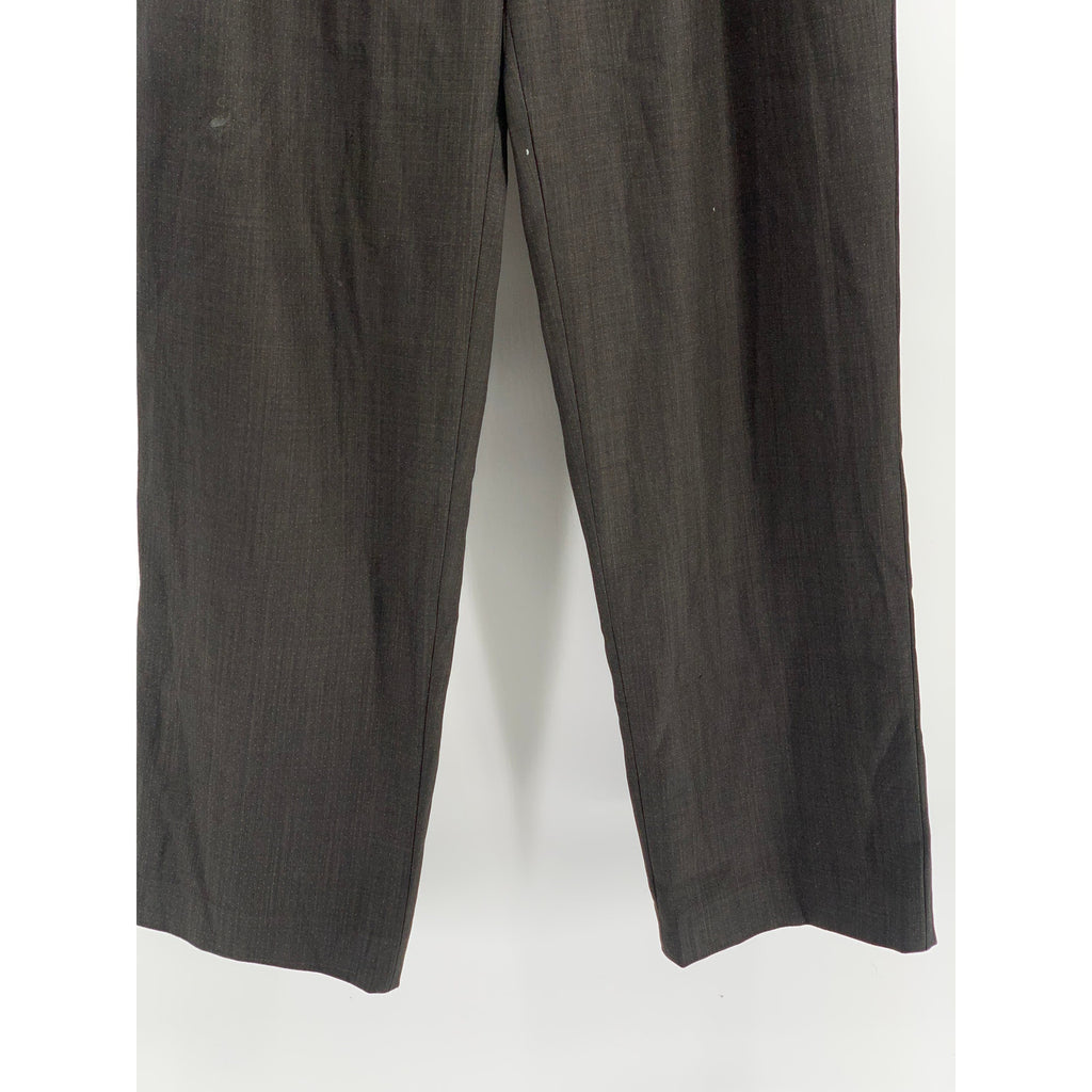 SINACOVA Men's Brown Solid Straight-Leg Regular-Fit Dress Pants SZ 30