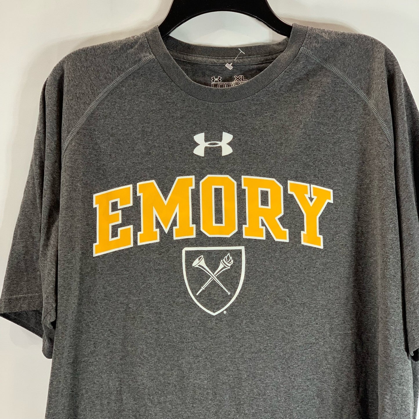 UNDER ARMOUR Men's Gray Emory Eagles Graphic Crewneck Loose T-Shirt SZ XL