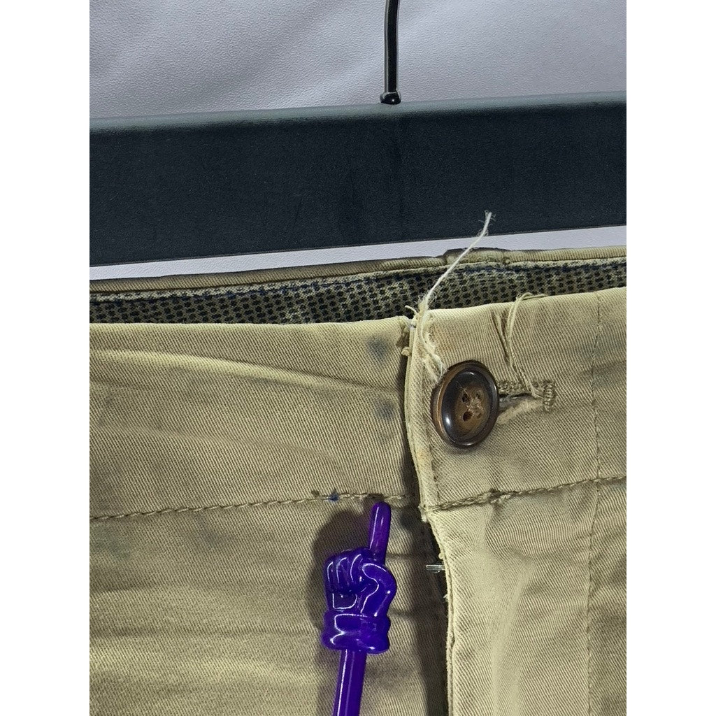 EXPRESS Men's Tan Classic-Fit Stretch Chino Shorts SZ 33