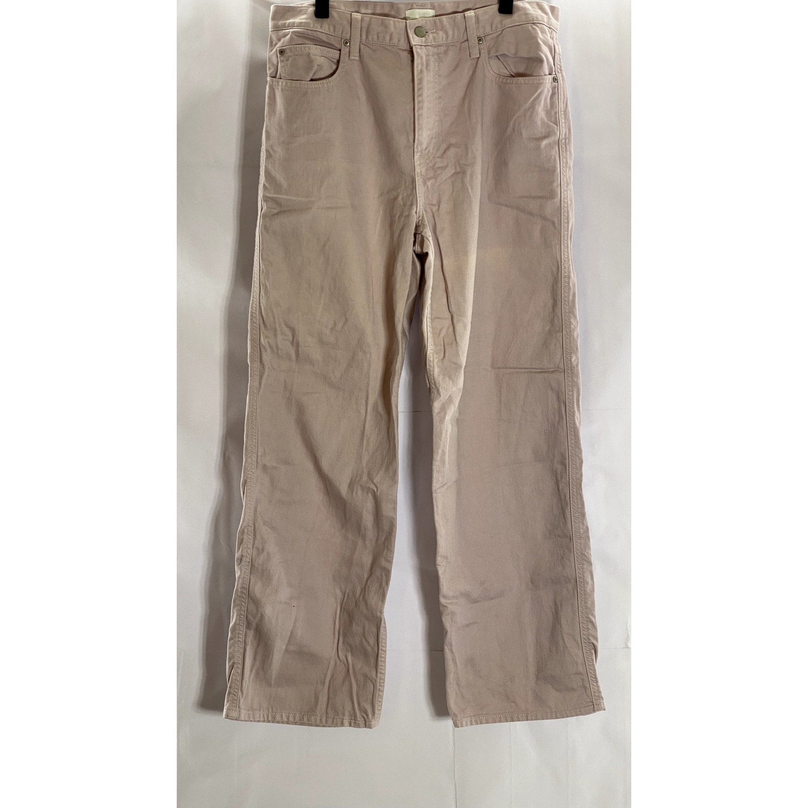 UNIQLO JEANS Men's Natural Five-Pocket Denim Straight-Leg Baggy Jeans SZ 30x31