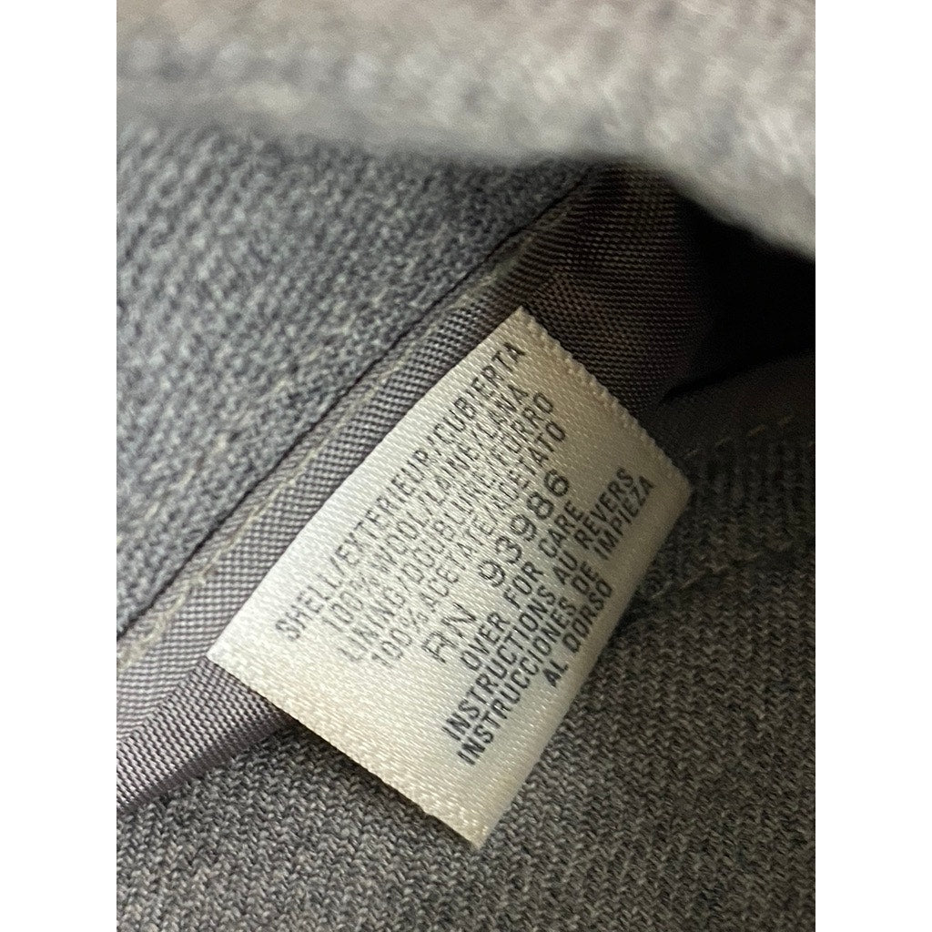 PETITE SOPHISTICATES Women's Gray Merino Wool Straight-Leg Dress Pant SZ 2