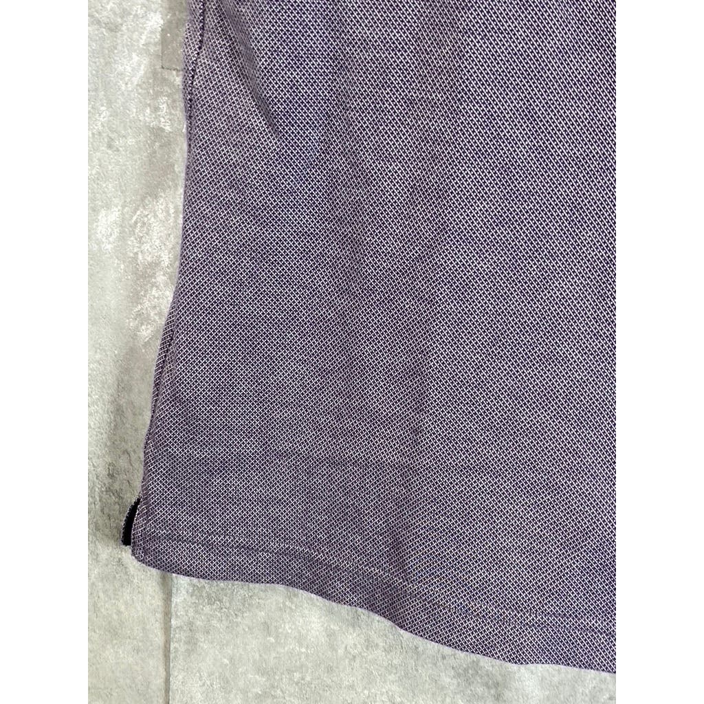 BANANA REPUBLIC Men's Purple Luxury Touch Standard Fit Short Sleeve Polo SZ L