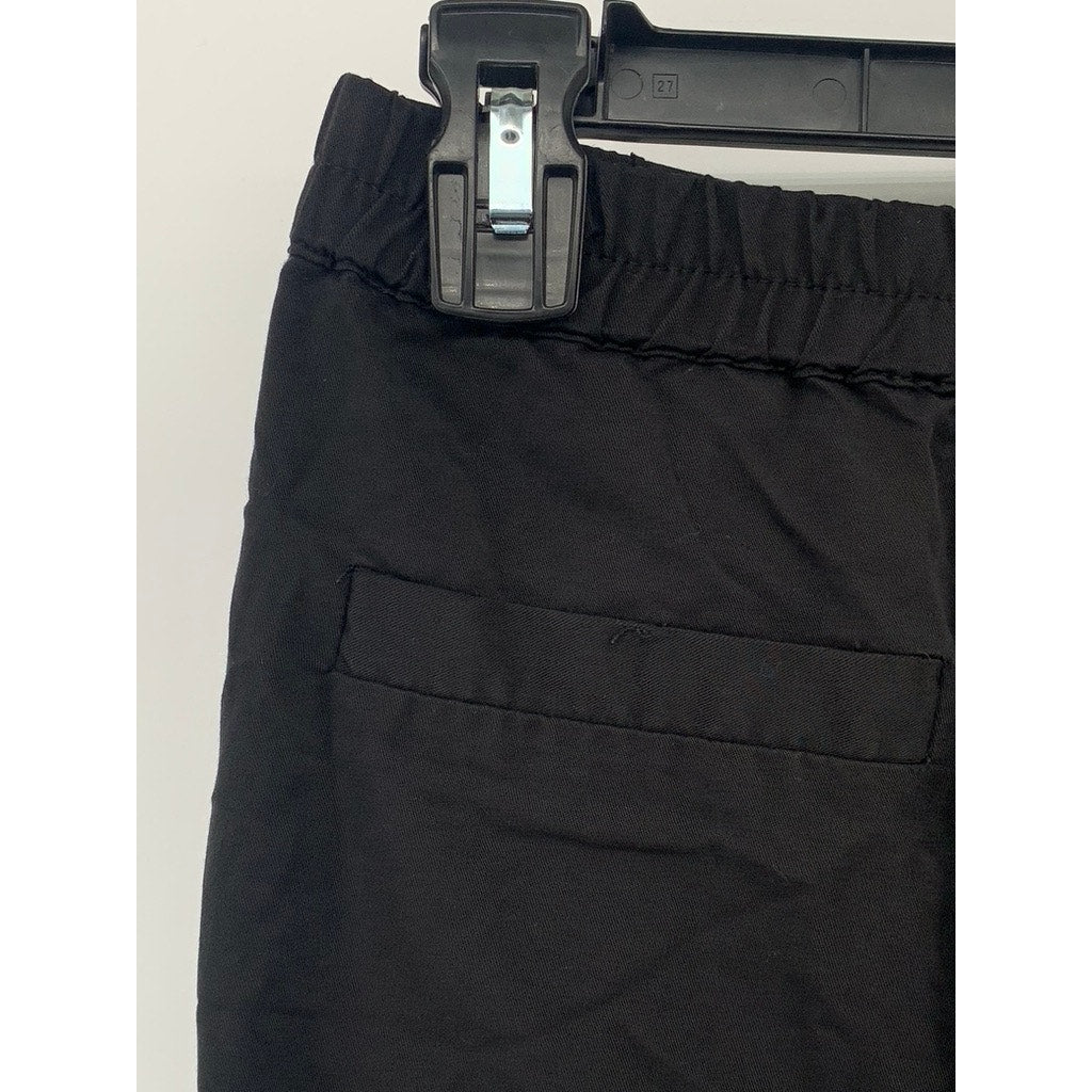 MARINE LAYER Women's Black Allison Pull-On Elastic Waist Dolphin Hem Pants SZ XS