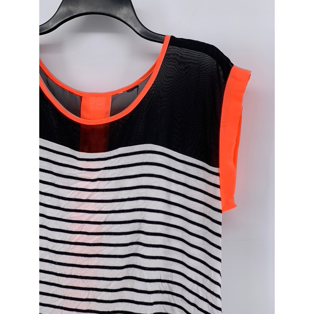 UNBRANDED Women's Light weight Multicolor Striped Tank Top SZ M