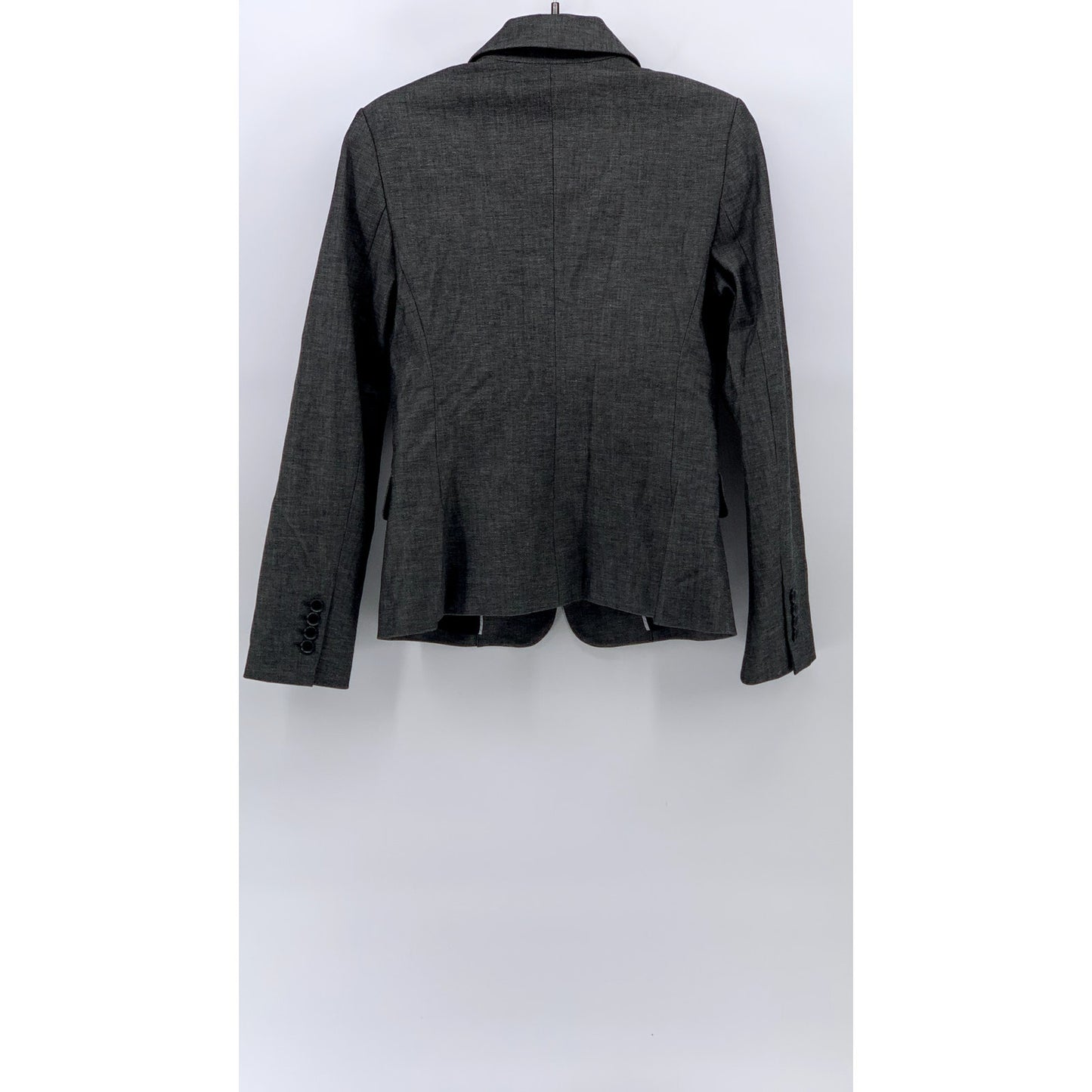 EXPRESS Women's Charcoal Gray Single-Button Notch Collar Blazer SZ 6