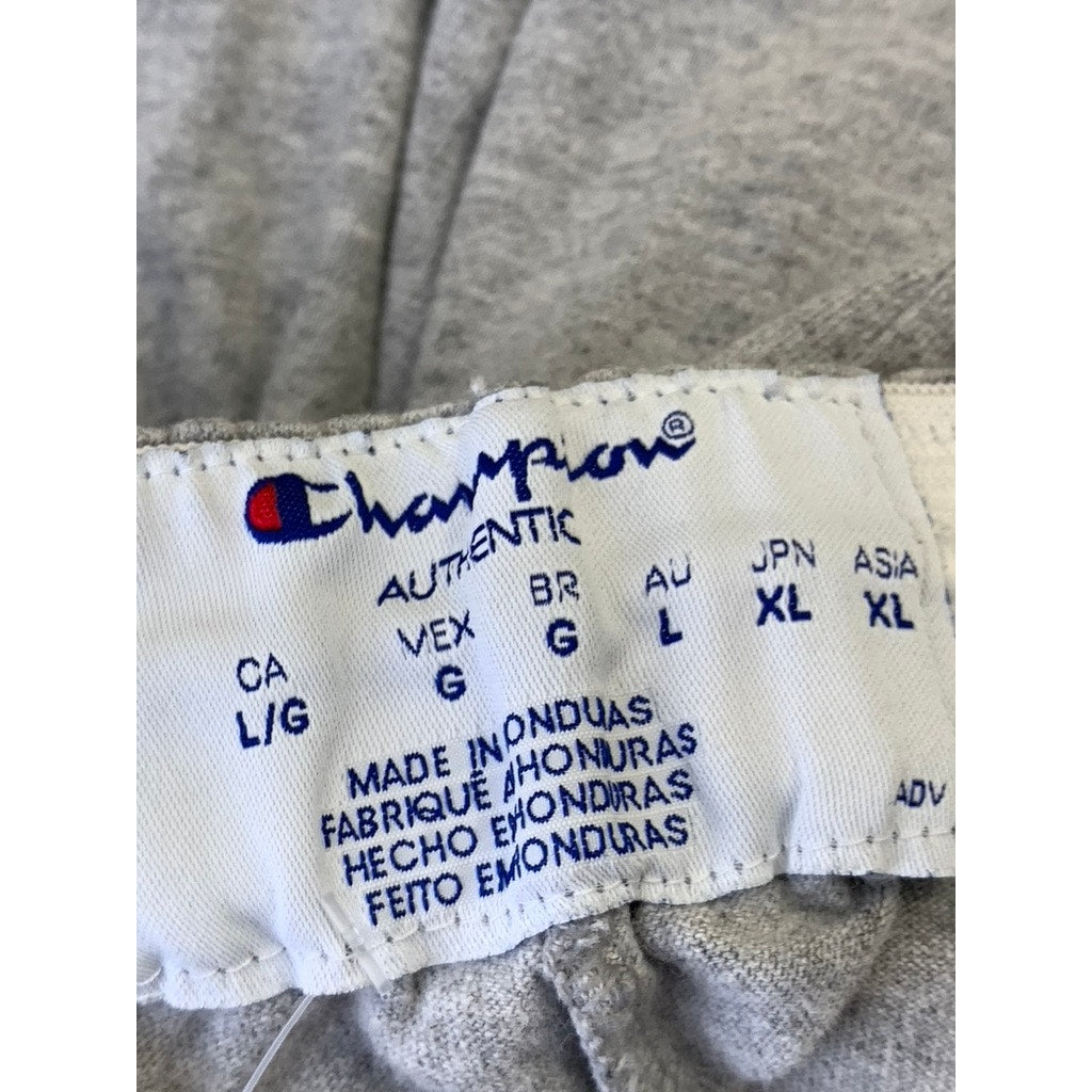 CHAMPION Men's Light Gray Casual Shorts SZ L