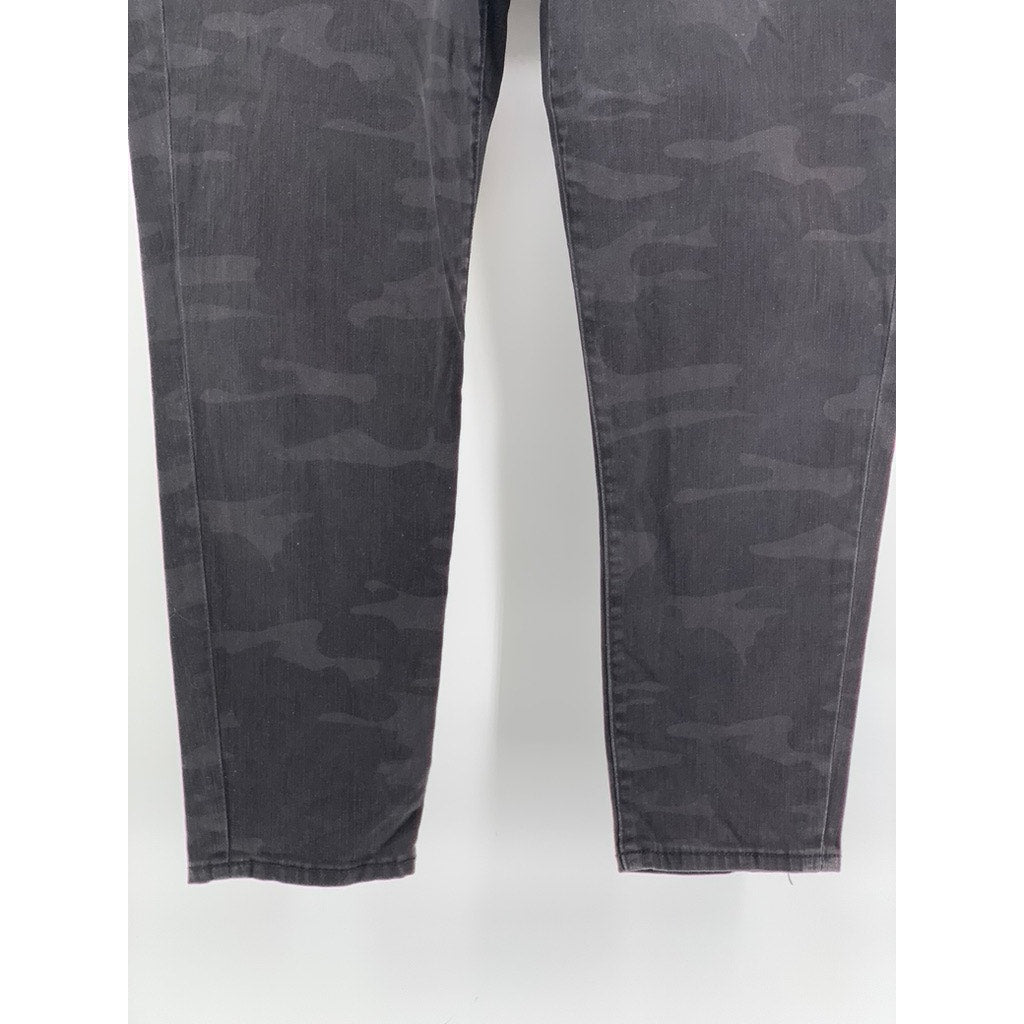 SOCIAL STANDARD By SANCTUARY Women's Black Camo Skinny Ankle Pants SZ 12