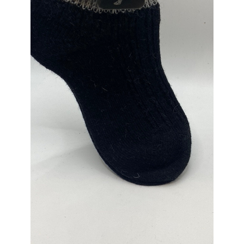 MEMOI Women's Black-Gray Colorblock Knit Scrunch Over The Knee Socks SZ OS