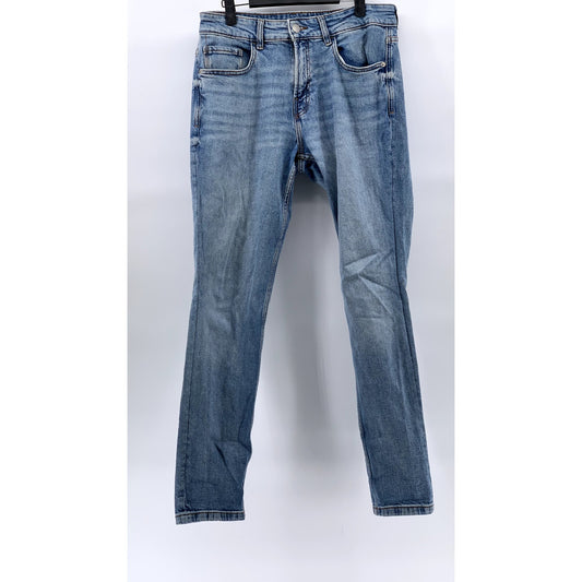 ZARA Men's Light Wash Slim-Leg Denim Jeans Size 32