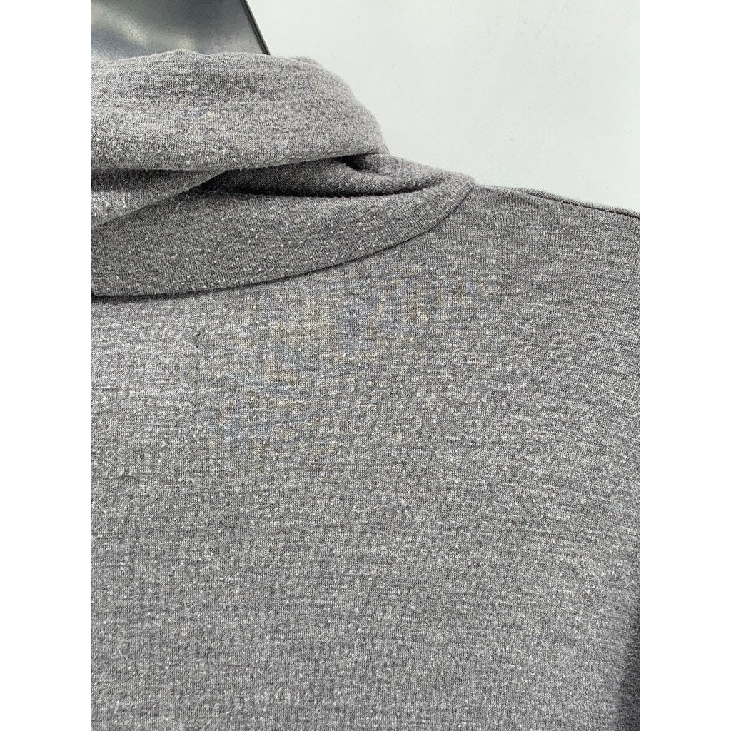 TWELVE BY TWELVE Women's Gray Turtleneck Long Sleeve Sweater Dress SZ M