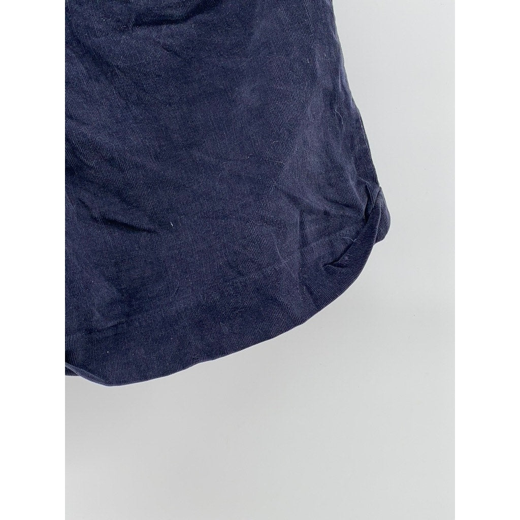 SPLENDID Women's Navy Blue Corduroy Cuffed Shorts SZ S