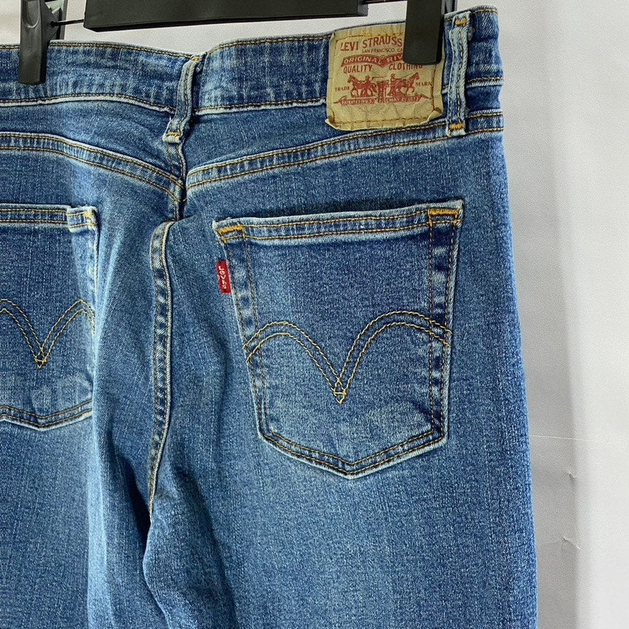 LEVI'S Women's Vintage Blue 519 Low Rise Flare Denim Five-Pocket Jean SZ 5