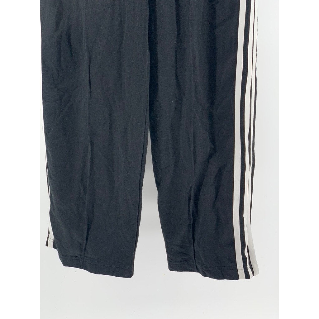 ADIDAS Women's Black Straight-Leg Active Track Pants SZ S
