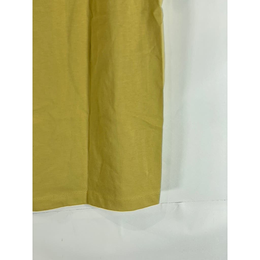 ZARA Men's Yellow Relaxed-Fit Crewneck Short Sleeve T-Shirt SZ M